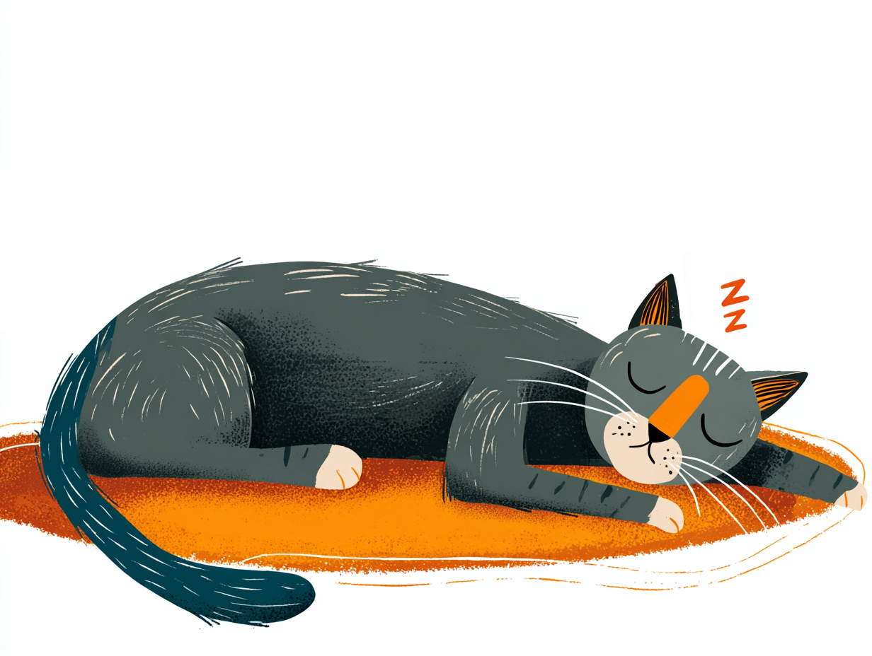 Schlafende Katze
